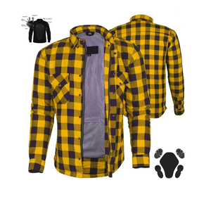 Heavyweight <b>Flannel</b> Shirts For Riding Racing Sportswear Full Sleeve Motorbike Shirt Armored Anti-Abrasion Biker Rider Shirts - Product Image 2