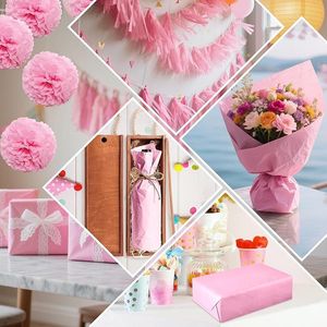 Carta Velina Rosa Scuro in Confezione da 60 Fogli 14 X 20 Pollici per Confezioni Regalo, Artigianato e Decorazioni Floreali, Carta da Imballaggio Premium - Product Image 2