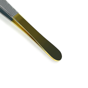 Pinces à tissus Treves 1x2 dents en acier inoxydable, instrument chirurgical certifié Preci HC-CL-187 STML - Product Image 6