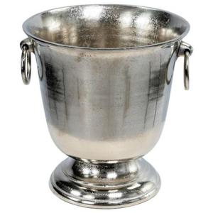Seau à glace en métal au design moderne avec poignées et base sur pieds, accessoires de bar, décoration de table, refroidisseur à vin en acier à vendre - Product Image 5