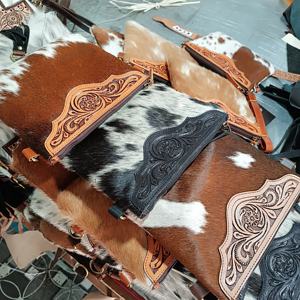 Sac en cuir de vachette de qualité supérieure sac à bandoulière bohème occidental sac fourre-tout en cuir de vachette fabricant prêt à être en stock - Product Image 5