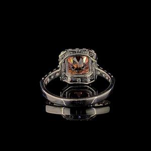 Bague en or de qualité supérieure avec diamant et pierre orange pour un usage quotidien, des célébrations et des promotions, disponible au meilleur prix - Product Image 3