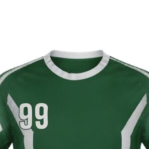 Camiseta de Balonmano Sublimada Verde y Blanca para Hombre, Manga Corta, Poliéster, Uniforme Deportivo para Equipo, Ropa para Partidos - Product Image 3