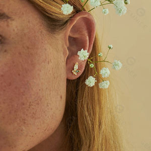 Pendientes de Diamantes Naturales de Corte Premium, Certificados por IGI, Joyería de Plata de Ley 925 de Lujo, Disponibles a Precio de Mayoreo - Product Image 4