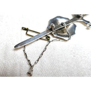 Broche Decorativo de Espada y Escudo Tradicionales Escoceses Vintage, de Plata, para Kilt, de Alta Calidad, en Metal - Product Image 6