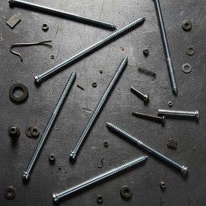 Vis à tête fendue en acier au carbone métrique zingué à double extrémité de qualité industrielle PDC, classe 4.8 6.8, pour fixation du bois - Product Image 6
