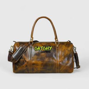 Genuine Leather Duffle Bag Large Travel Weekender Luggage Adjustable Strap & Durable Construction for Gym Sport & Trip Use - Product Image 3