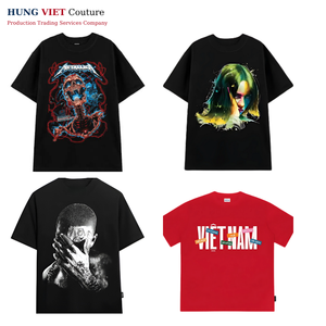 DTG Printed Graphic <b>T</b> <b>Shirt</b> 100 Cotton OEM Manufacturer Oversized Tee for Hip Hop Streetwear - Product Image 2