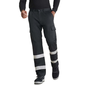 Pantalon de travail haute visibilité pour hommes avec ceinture élastique et multiples poches - Product Image 2