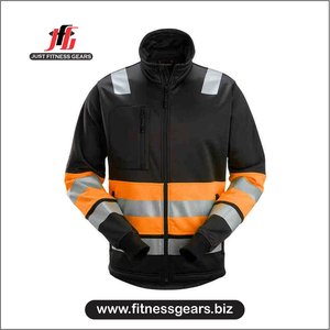 Safety <b>Jacket</b> Work Wear Factory Construction Reflective <b>Softshell</b> Hooded Winter <b>High</b> <b>Visibility</b> Regular Size Security <b>Jackets</b> - Product Image 1