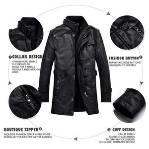 Veste en cuir véritable noire à fermeture éclair, coupe slim, tendance, pour homme, veste bomber décontractée, veste de qualité pour homme, best-seller - Product Image 2