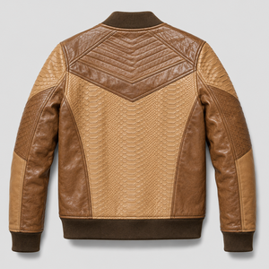 New Causal Leather Jacket <b>Coat</b> <b>Men</b> Spring Outfit Design Motor Biker Pocket Bomber Leather Jacket - Product Image 4