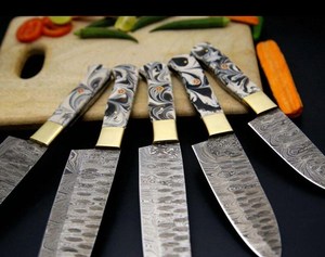 Custom Handmade <b>Knife</b> <b>Set</b> Durable Damascus Steel Blades High Quality Kitchen Tasks Chef <b>Knife</b> <b>Set</b> Available At Wholesale Rate - Product Image 4