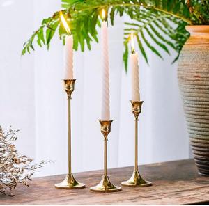 Juego de 6 Portavelas Metálicos Dorados para Velas sin Llama, Decoración para el Hogar - Product Image 4