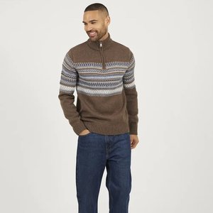 Sweat-shirt à col zippé en molleton pour homme, coupe oversize, avec logo personnalisé, imprimé, vente en gros - Product Image 3