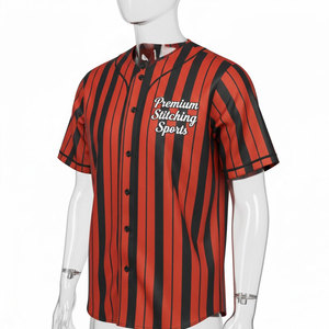 Camisetas de Béisbol con Botones, Transpirables, Personalizadas, Camisetas de Softbol Cosidas con Nombre y Número Personalizados, Alta Calidad, Tallas Grandes - Product Image 3