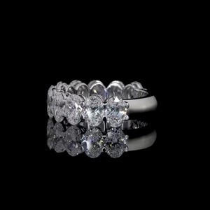 Anillo Solitario con Diamante de Corte Ovalado, Certificado IGI, Cultivado en Laboratorio, Relleno de Oro Rosa de 14K, Anillo de Compromiso Clásico, Joyería Unisex - Product Image 2