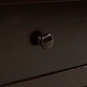 Queen Size <b>Pine</b> Wood Murphy <b>Bed</b> with Rattan Decoration and Espresso Storage Drawer - Product Image 5