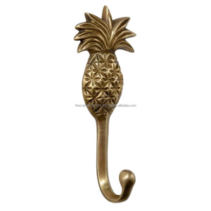 Luxury Pineapple <b>Hook</b> Wall Mount Brass <b>Hooks</b> For <b>Towel</b> Cloths Key Holder Easy Installation Home Decor - Product Image 1