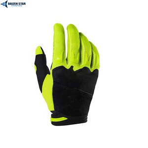 Gants de course à doigts entiers, noir, vert fluo, respirants, antidérapants, en PU, pour cyclisme en extérieur, unisexe - Product Image 5