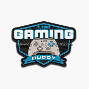 Nueva moda Pvc insignias etiqueta goma Logo proveedor personalizado Transferencia de Calor parches de goma insignias de Pvc para la venta tela de sarga - Product Image 1