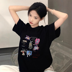Nuevas camisetas informales para mujer, camisetas estampadas de alta calidad, camiseta de verano para mujer, camiseta de manga corta para mujer, ropa - Product Image 1