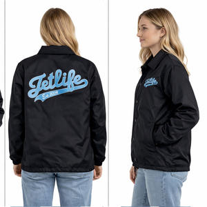 Chaqueta Cortavientos Negra, Chaqueta Deportiva Ligera, Chaqueta Cortavientos para Hombre, Chaquetas Deportivas de Moda con Logos Impresos - Product Image 2