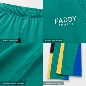 Pantalon de survêtement unisexe en molleton oversize à blocs de couleur avec logo personnalisé pour homme – Vente en gros - Product Image 5