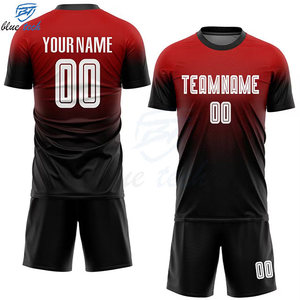 Wholesale Custom Printed Soccer Jersey Set Men's Soccer Uniform Sublimation Breathable Quick Dry Sports Kit with Shorts - Product Image 2