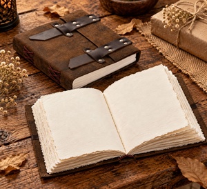 Bulk Suppliers Leather Vintage Leather Journal <b>Diary</b> Note Pad Memo <b>Book</b> With Sticky Notes & Clip Holder for Sale - Product Image 2
