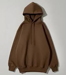 Sweat à capuche en molleton épais pour homme, marron café uni, coupe ample, style streetwear, personnalisable avec logo, OEM - Product Image 3