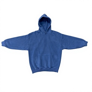 Sweat à capuche unisexe oversize en polaire vert uni décontracté - Product Image 4