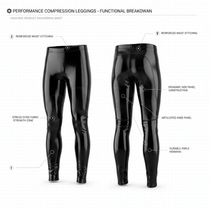 100% High Quality Shiny Solid Plain Color Faux Leather <b>Compression</b> Leggings High Waist Stretch Gym Running Wet Look Skinny Pants - Product Image 2