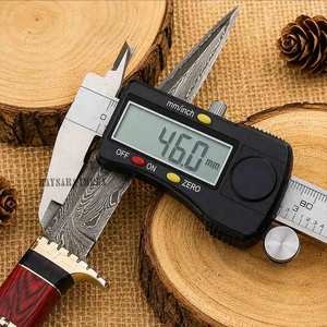 Custom Handmade Damascus Steel Hunting Knife Fixed Blade 7-inch 12-inch Red Wood Handle Eagle <b>Leather</b> Sheath Stainless Steel - Product Image 3