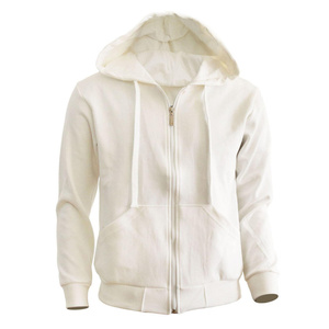 Sweat-shirt à capuche unisexe bleu royal, fermeture éclair, coupe classique, couleur unie, vêtement d'hiver décontracté, tissu polaire respirant, séchage rapide - Product Image 2