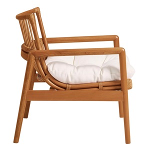 Nuevo Diseño de Silla Chaise Longue de Madera de Teca Combinada con Cuerda Natural, Juego de Muebles para Sala de Estar - Niki - Product Image 4