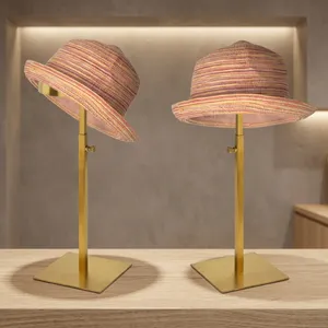 Metal <b>Head</b> Rack <b>Stand</b> Set of 2 Decorative Metal <b>Head</b> Display Holders for Hats <b>Wigs</b> Caps and Accessories Retail Store Display - Product Image 4