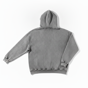 Premium <b>Men's</b> Oversized Washed Cotton Hoodie Solid Color Casual Streetwear Hooded Sweatshirt French Terry Anti-Pilling Regular - Product Image 5