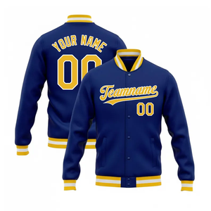 Custom Black Varsity Jacket Baseball Letterman Clothes Manufacture Button Mens Winter Jackets - Product Image 3