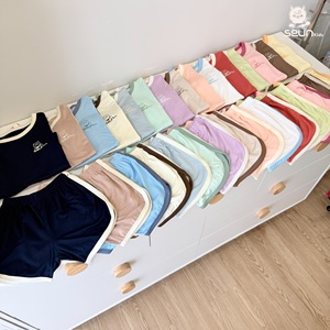 Ensemble de vêtements pour enfants style coréen unisexe, débardeur respirant en viscose, haute qualité, fabrication vietnamienne, confort toute la journée - Product Image 5