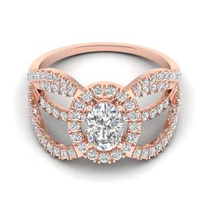 Bague de fiançailles REYES en or blanc 14 carats plaqué rhodium, diamant de laboratoire ovale de 1,4 carat, pour femme, bijoux fins - Product Image 5