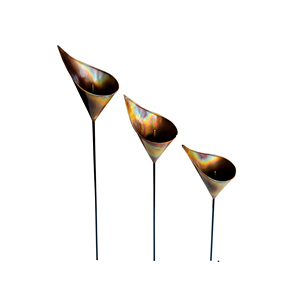 Décoration de jardin moderne en aluminium, sculpture d'art extérieure rouge, orange, jaune - Product Image 5