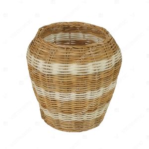Vietrustic <b>Vintage</b> Two Color Floral <b>Vase</b> Rattan <b>Vase</b> For Table Décor Plant <b>Vase</b> - Product Image 4