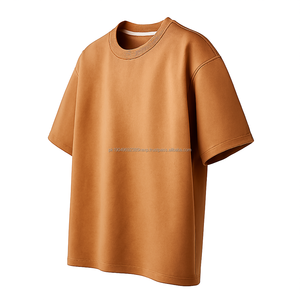 T-shirt pour homme en coton 100% poids lourd, OEM, tissu tricoté de qualité supérieure, uni, décontracté, écologique, vente en gros, fabricant - Product Image 1