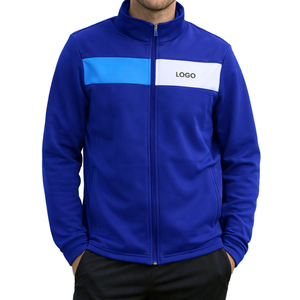 Chaqueta deportiva de rendimiento de estilo informal Bloque de color con tela elástica transpirable y cierre de cremallera - Product Image 2