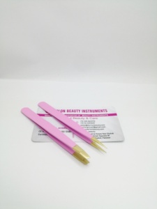 Hot Selling Eyebrow Slanted Pointed Tip Tweezers Anti-Static Stainless Steel Eyebrows Grooming Tweezer Custom Logo Eye Brow Clip - Product Image 4