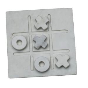 Marble Tic Tac Toe Elegan Berkualitas Tinggi Hadiah Sempurna untuk Ulang Tahun Tic Tac Toe Permainan Dalam Ruangan untuk Anak-anak dan Keluarga Papan Permainan