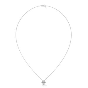 Collier pendentif en argent de haute joaillerie avec diamant de laboratoire pour femme, idéal pour les occasions spéciales et comme cadeau de mariage - Product Image 3