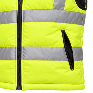 Chaleco de seguridad impermeable de alta visibilidad con cinta reflectante, chaleco de trabajo de invierno para trabajadores de construcción de carreteras y equipos de seguridad - Product Image 3