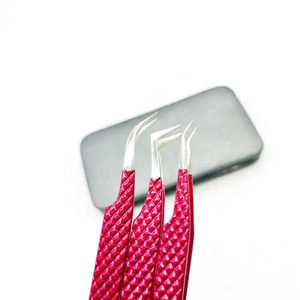 Pinzas Profesionales Kaamir Instruments de Acero Inoxidable de Alta Precisión Antimagnéticas para Extensión de Pestañas y Cejas - Product Image 2